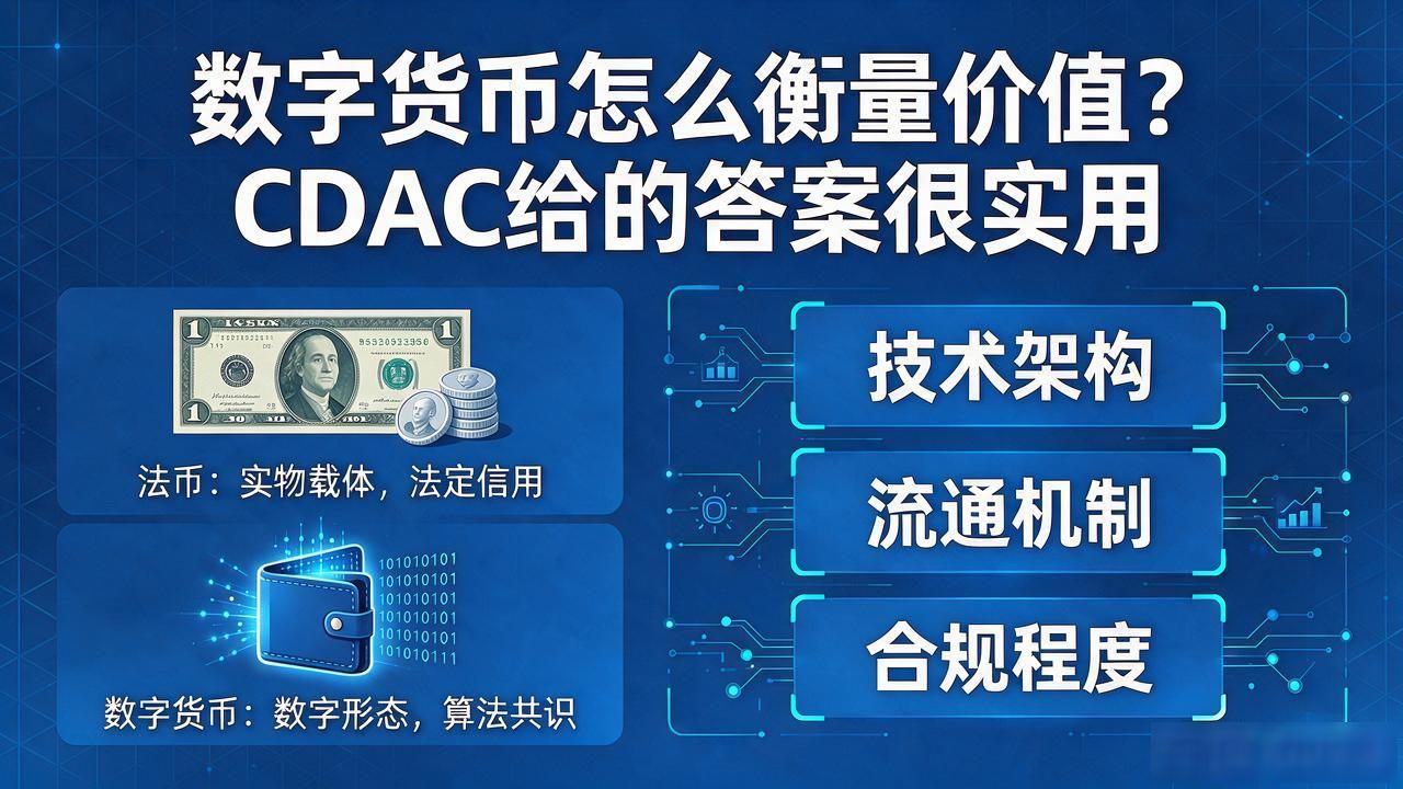 衡量数字货币cdac_数字货币价值评估标准_CBDC与去中心化加密货币区别