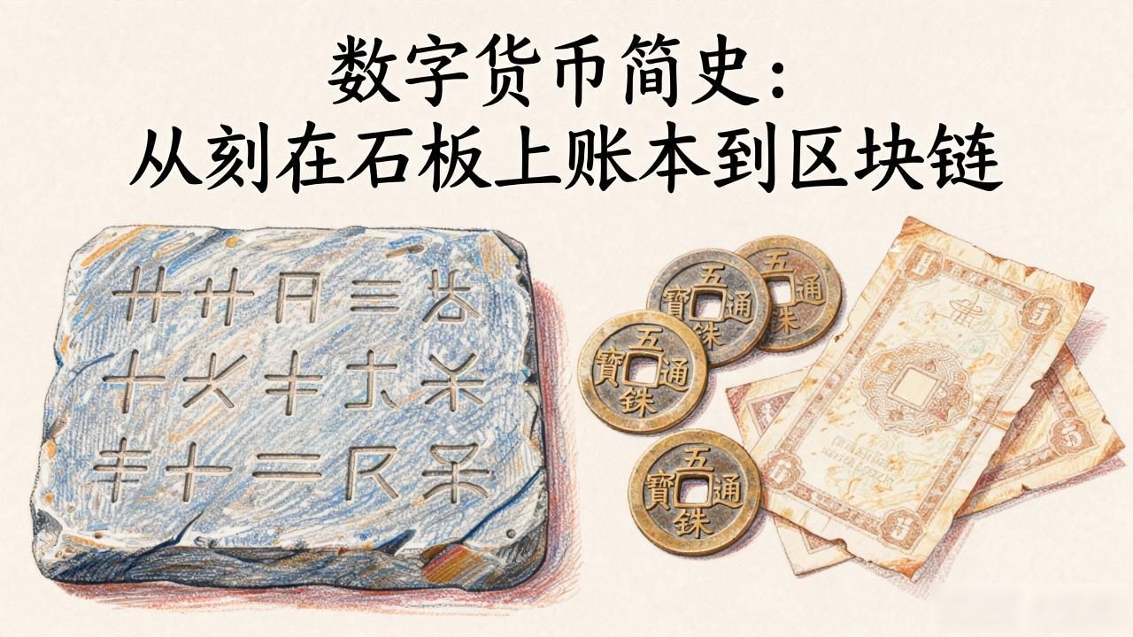 数字货币简史_数字货币的演进历程_数字货币 从石板经济