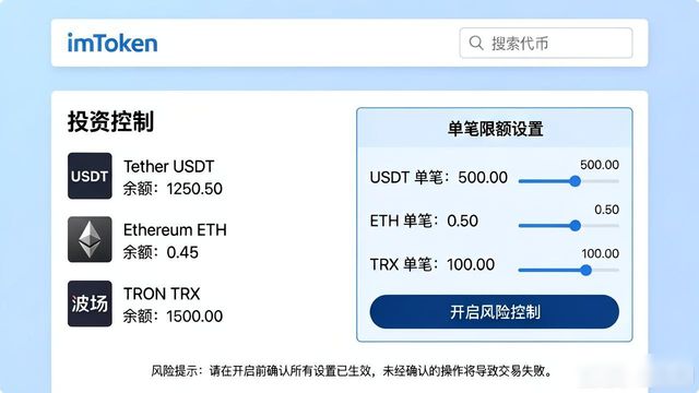 如何在imToken新地址中设定投资控制？_设定地址失败_设置地址的地点示意图