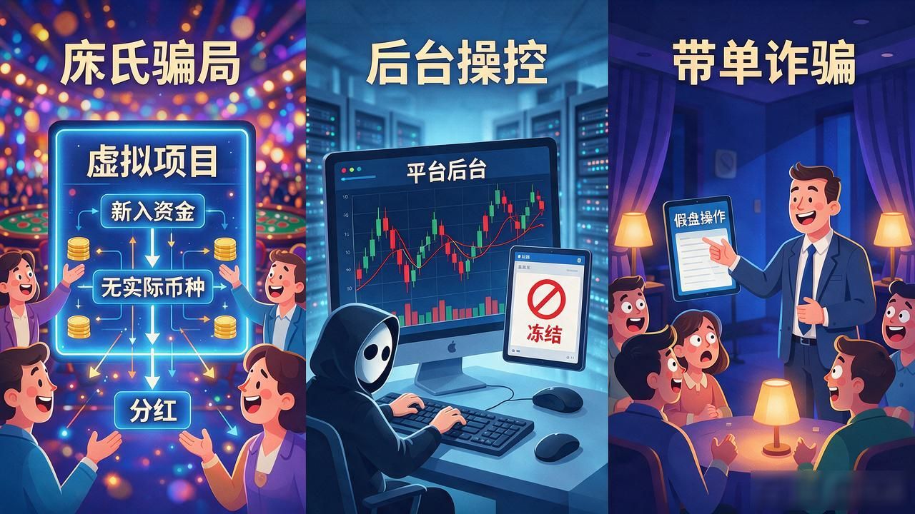 币圈诈骗犯罪构成要件_庞氏骗局虚拟项目_数字货币割韭菜犯法吗