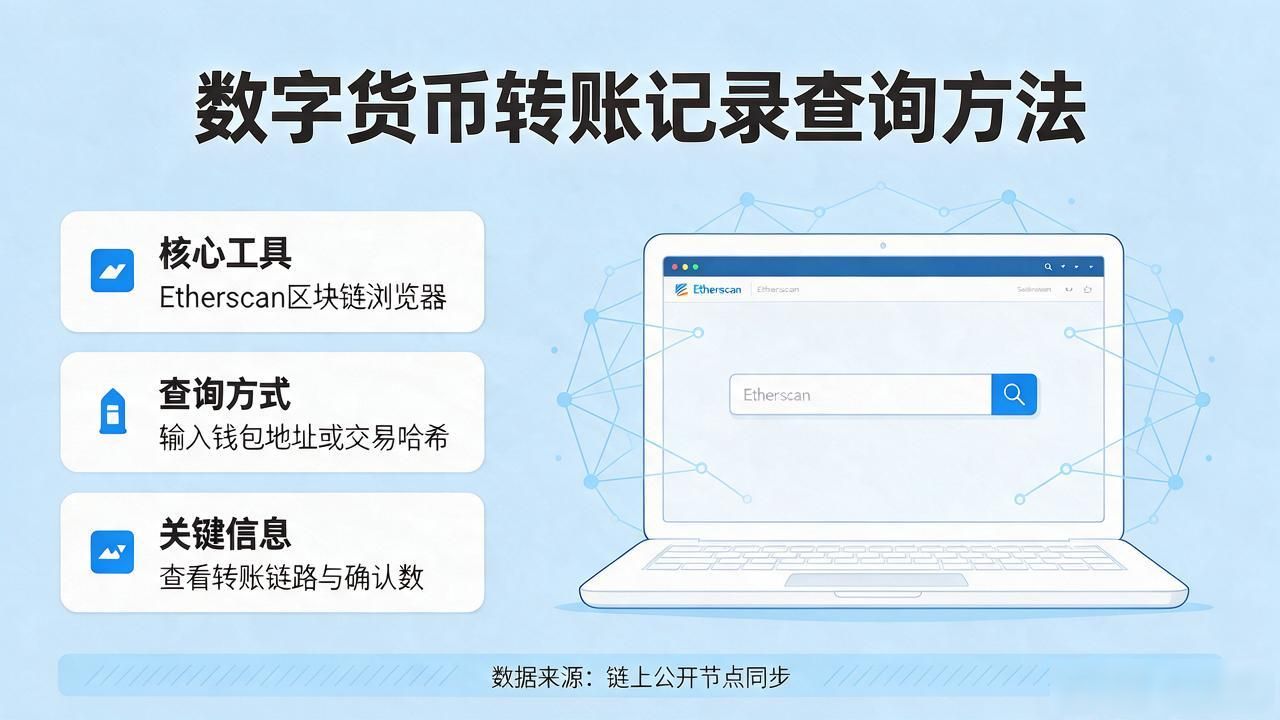 数字货币转账查询方法 新手如何查询加密货币转账 区块链浏览器查询数字货币转账_在哪查询数字货币转账