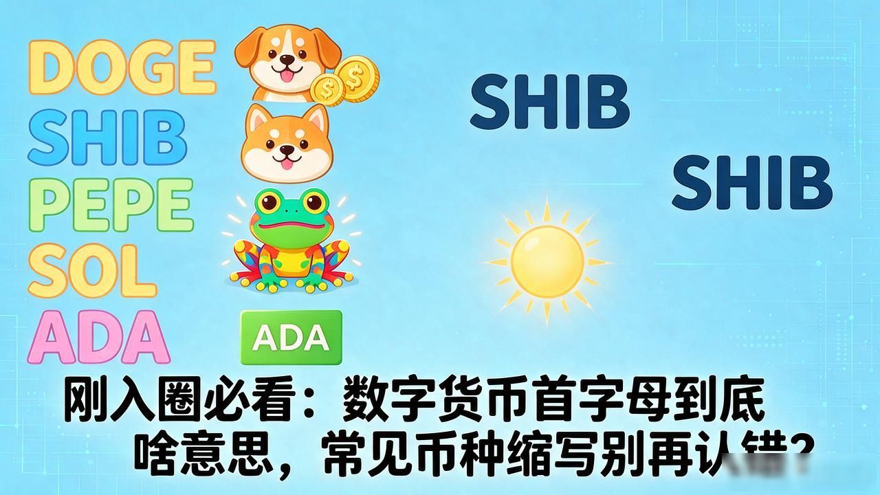 数字货币首字母_币圈首字母缩写大全_加密货币交易对读法