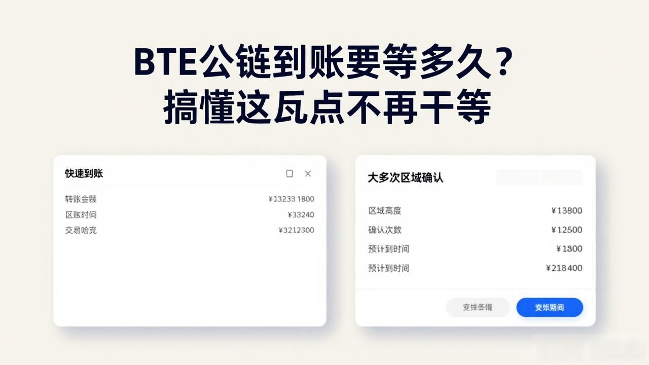 BTE公链资金到账时间_影响BTE交易速度因素_数字货币bte公链上应时间