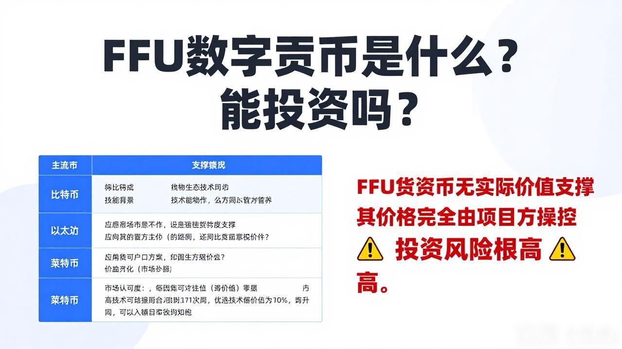 FFU数字货币是否为传销币_FFU数字货币风险_ffu数字货币