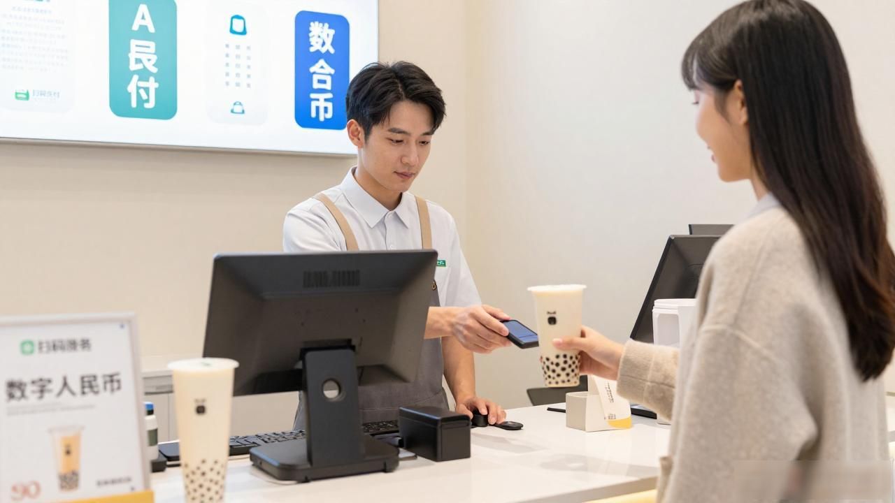 央行数字货币短期交易_数字人民币奶茶店收款体验_数字人民币高频小额交易