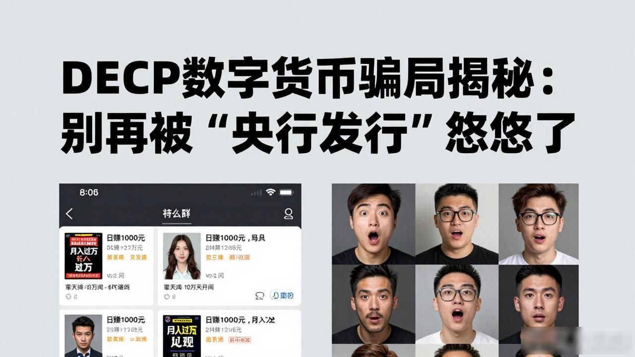 央行数字货币投资陷阱_decp数字货币诈骗_DECP数字货币骗局