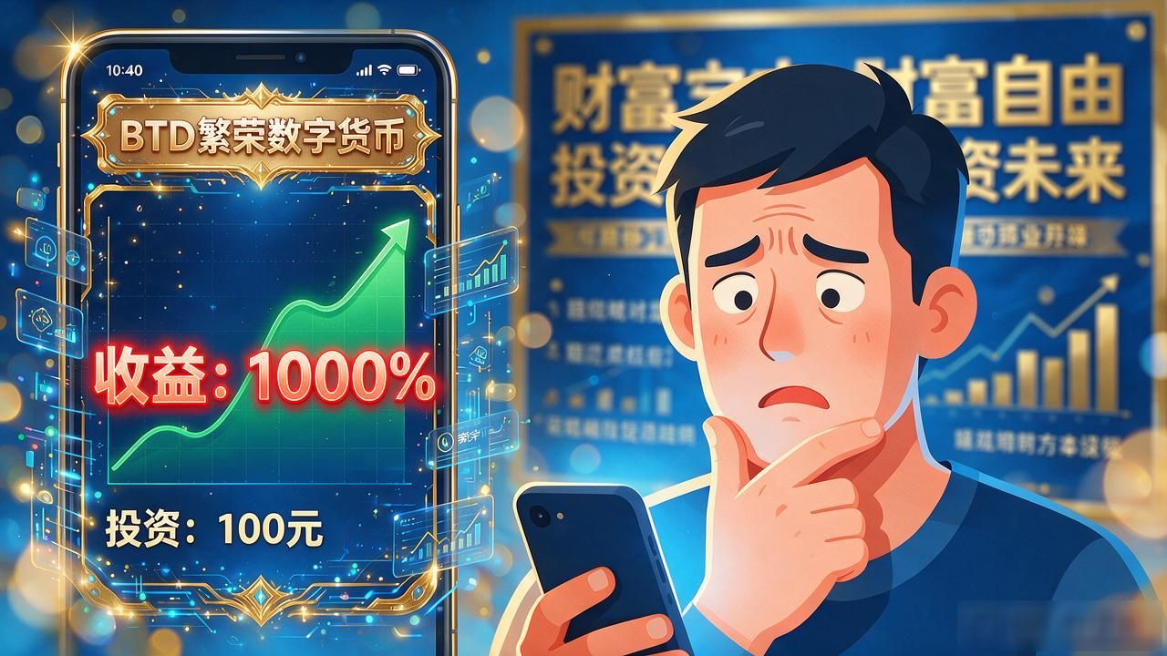 BTD高收益骗局_btd繁荣数字货币_数字黄金营销话术