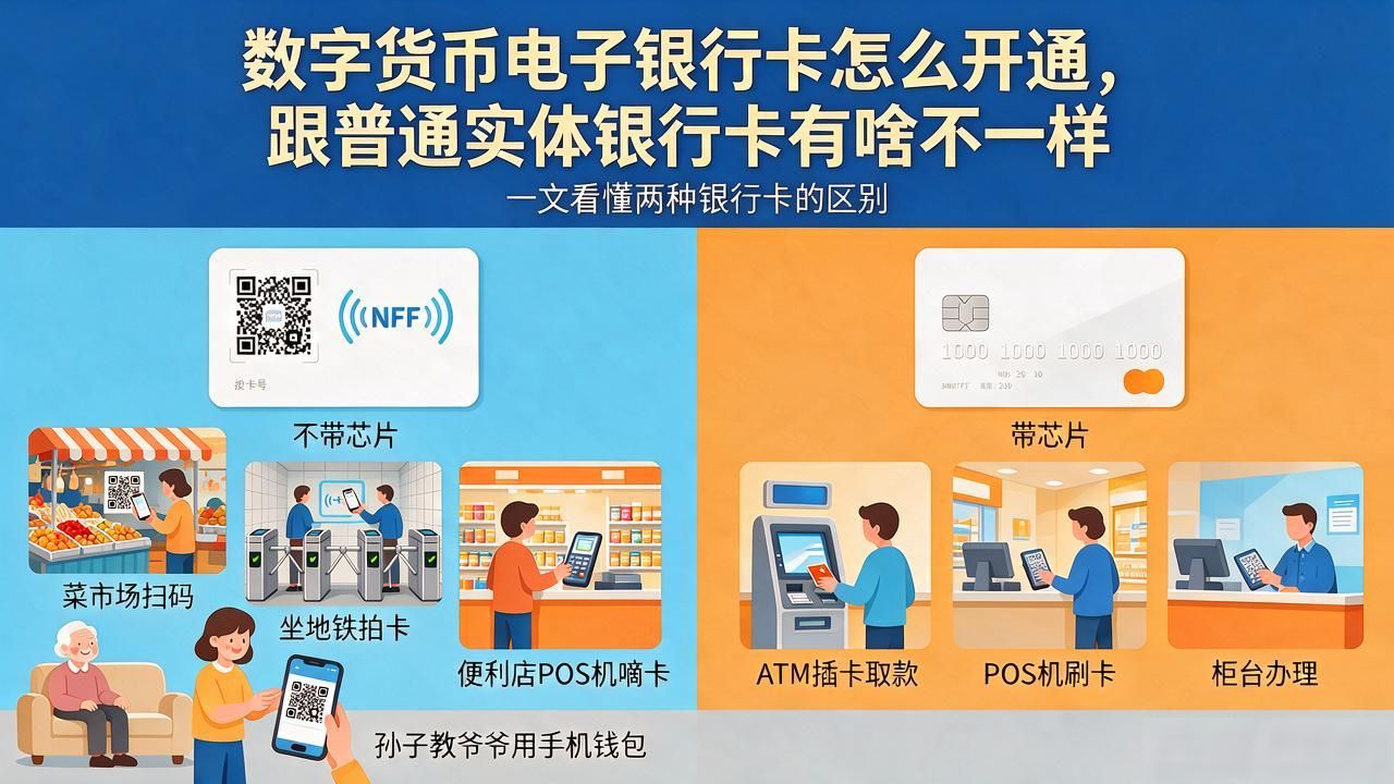 数字人民币手机银行卡是什么_数字货币电子银行卡_数字人民币开通流程