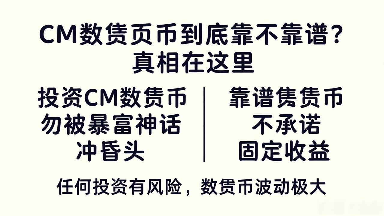 CM数字货币靠谱性_cm数字货币靠谱吗_判断数字货币是否靠谱的方法