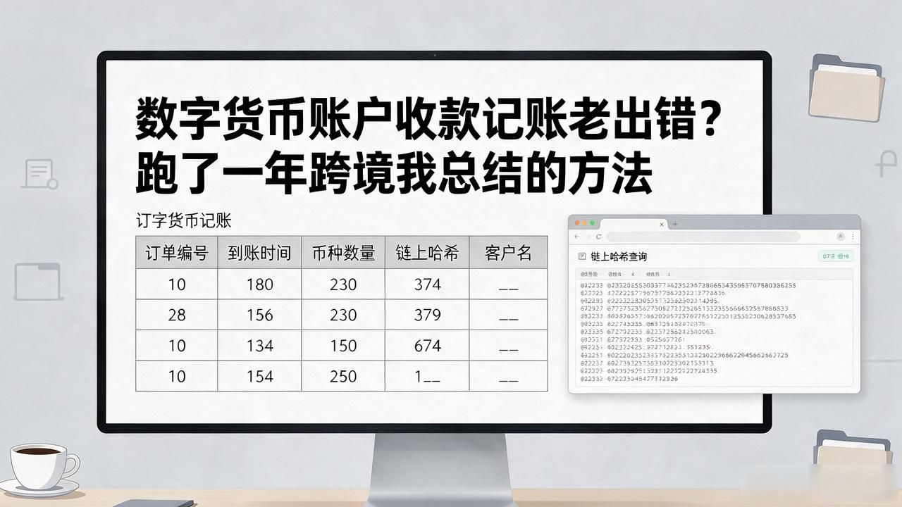 链上交易对账技巧_数字货币账户收款记账_跨境电商USDT收款记账方法