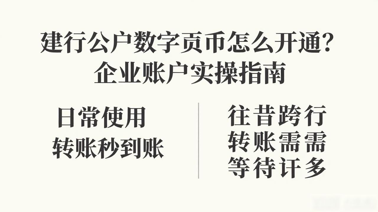 建行公户数字货币_建行对公数字钱包开通流程_建行公户数字货币使用方法